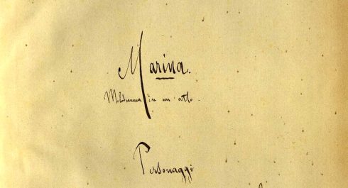 Presentazione dell’opera <em>Marina</em> di Umberto Giordano